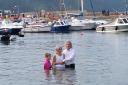 Irene Barclay was baptised in Tenby Harbour