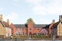 View of proposed new almshouses viewed from Park Lane