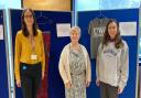 University of Hertfordshire lecturer Dr Mateja Vuk, Red Kite chair Siobhan Nundram and criminology student Madison Kerr were on hand to answer questions about the What Were You Wearing exhibition