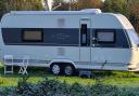 A man who lives in a caravan in Sandon, Hertfordshire, returned home from holiday to find it was missing