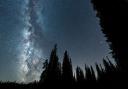 The Delta Aquariids meteor shower and Milky Way over the Gifford Pinchot National Forest near Mt. Adams, Washington State.