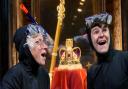 Granny and Ben attempt to steal the Crown Jewels in Gangsta Granny by Birmingham Stage Company.