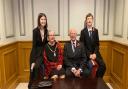 Una and Peter Cleminson at the Festival of Remembrance with their grandchildren Florence and Monty