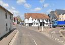 The A507/B656 junction is shut in Baldock town centre