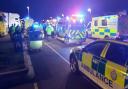 Nine men and four women were found inside the back of a lorry at Cambridge Services, near Swavesey