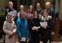 The carol rehearsal at Barley church