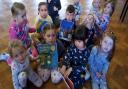 Litlington pre-schoolers on Pyjamarama Day for BookTrust