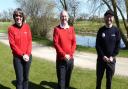 The new captains at Heydon Grange Golf Club: Deborah Bryan (ladies), Gavin Thompson (men) and Steve Board (venerables).