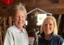 Lady captain Debs Tweddle (right) presents the If Only Trophy to Marilyn Symonds.