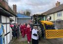 A tractor and plough were blessed at the service