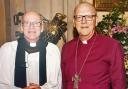 Revd Mark Bridgen with the Lord Bishop of St Albans the Revd Dr Alan Smith