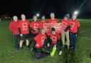 Guilden Morden Walking Football Club with their mobile spotlights