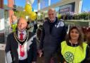 Mayor Cllr John Rees with (from left) Graeme Dargie, Derek Pinner and Dinta Tailor