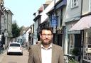 Green Party candidate Peter Wilkin in Royston