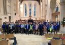 Icknield Walk pupils at St John the Baptist Church in Royston