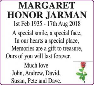 MARGARET JARMAN