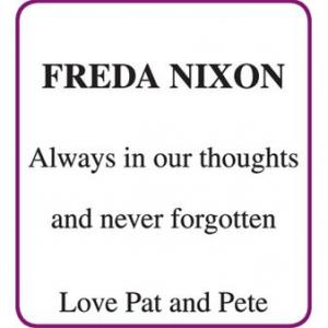 Freda Nixon