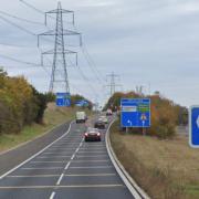 A hit-and-run took place on the A505 near the A1(M) junction 9 roundabout at Letchworth and Baldock (File picture)