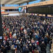 Some major rail routes through Hertfordshire will be suspended throughout the Easter bank holiday (File picture)