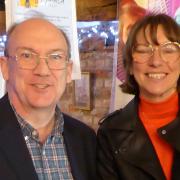 The two captains at Heydon Grange Golf Club, Gavin Thompson and Deborah Bryan.