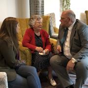 Melbourn district councillor Jose Hales, right, attended the opening of Southwell Court. Picture: Black Swan Care Group