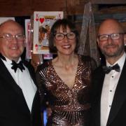 Gavin Thompson, Debs Bryan and Steve Board of Heydon Grange Golf Club at their annual ball.