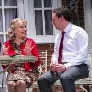 Liza Goddard and Antony Eden in Relatively Speaking at the Cambridge Arts Theatre