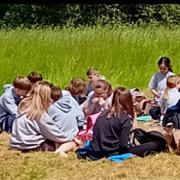 Children on the day out at Wimpole Hall