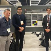 (From left) Professor Rupert Bourne with doctors Nikhil Jain and Arun Thirunavukarasu