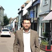 Green Party candidate Peter Wilkin in Royston