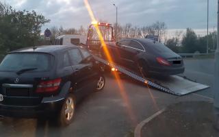 Police seize a vehicle in Hertfordshire - one of 37 seized in a cross-border crime crackdown between April 26 and April 28