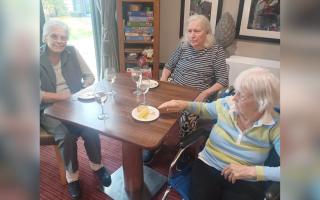 The care home sourced some local cheeses, as well as some more exotic ones, and paired them with all sorts of wines