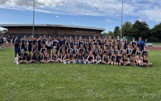 King James Academy's successful athletics team. Picture: KJA