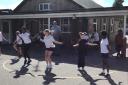 The skipping initiative began with a visit from Dan the Skipping Man