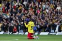 Edo Kayembe celebrates his equaliser