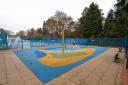 The current free-to-use water play in Droitwich Spa’s Lido Park