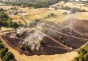 A fire in Cheshunt, Hertfordshire on Monday, July 18