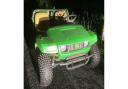 The men were seen driving a stolen golf buggy in Whaddon.