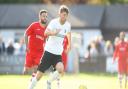 Matt Bateman scored for Royston Town against both Stourbridge and Bedford Town.