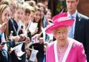 Queen Elizabeth II on a visit to Berkhamsted School in Hertfordshire in 2016 as part of the school\'s 475th anniversary celebrations