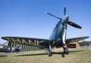 The NHS Supermarine Spitfire on static display at IWM Duxford.