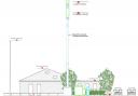 CK Hutchison Networks (UK) Ltd's plans for a 3 network 5G mast outside Royston Evangelical Church