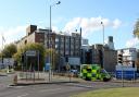 A1307 closed at junction with Fendon Road, Cambridge, following crash involving pedestrian and lorry near Addenbrooke's Hospital.