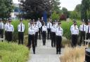 Cambridgeshire's 19 new police officers are pictured at their passing out ceremony