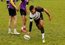 Royston score a try during their touch rugby tournament.