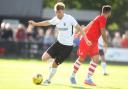 Matt Bateman scored Royston's only goal at Bromsgrove Sporting. Picture: KARYN HADDON