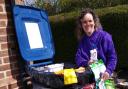 Louise Crankshaw from Steeple Morden collect unrecyclable items to raise money for charity