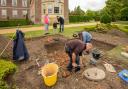 An archaeological dig takes place at Wimpole Estate