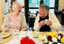 Residents enjoyed freshly made sandwiches, scones, and cakes