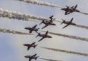 The Red Arrows at the Duxford Flying Finale